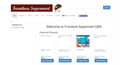 Desktop Screenshot of furnituresupermart.com
