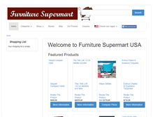 Tablet Screenshot of furnituresupermart.com